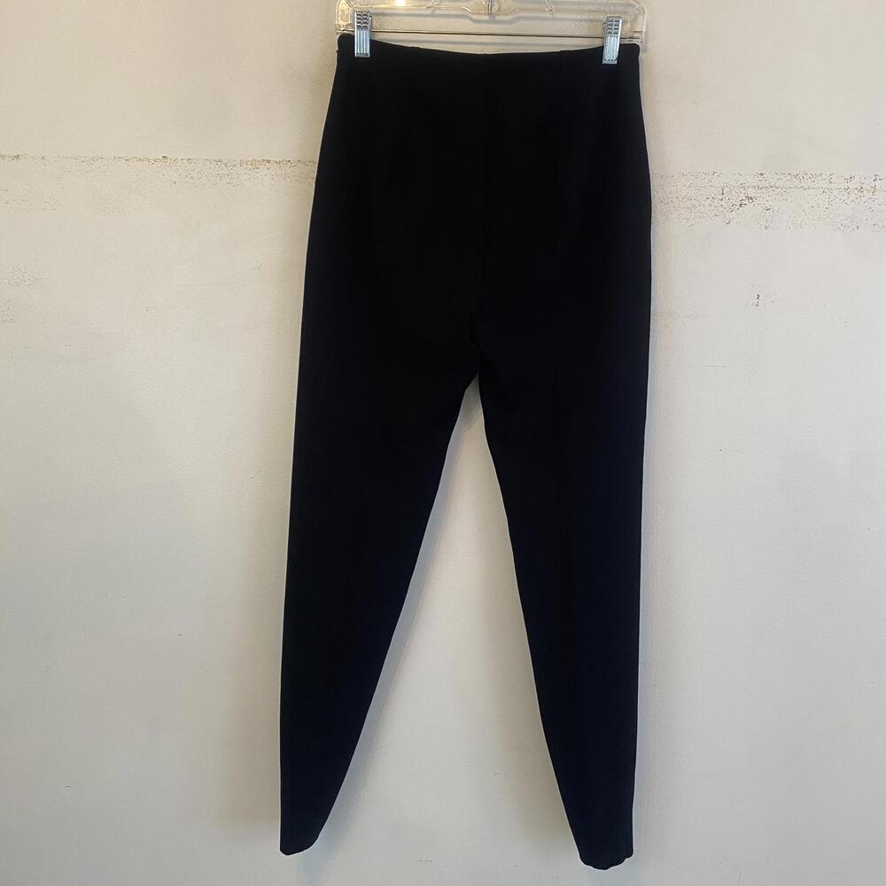 RALPH LAUREN black label lambs leather black trousers sz 8 - Picture 3 of 6